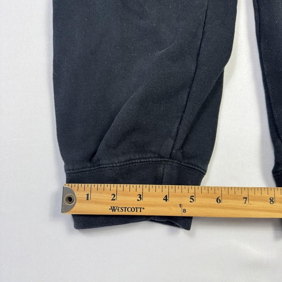 Nike Sweatpants Mens XL Black Fleece Jogger Waist Drawstring Cuffed Pockets Logo - Picture 6 of 10